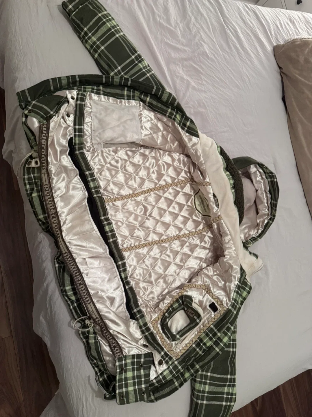 Powder Room X5 Green Plaid Jacket - Size S image indicator(2)