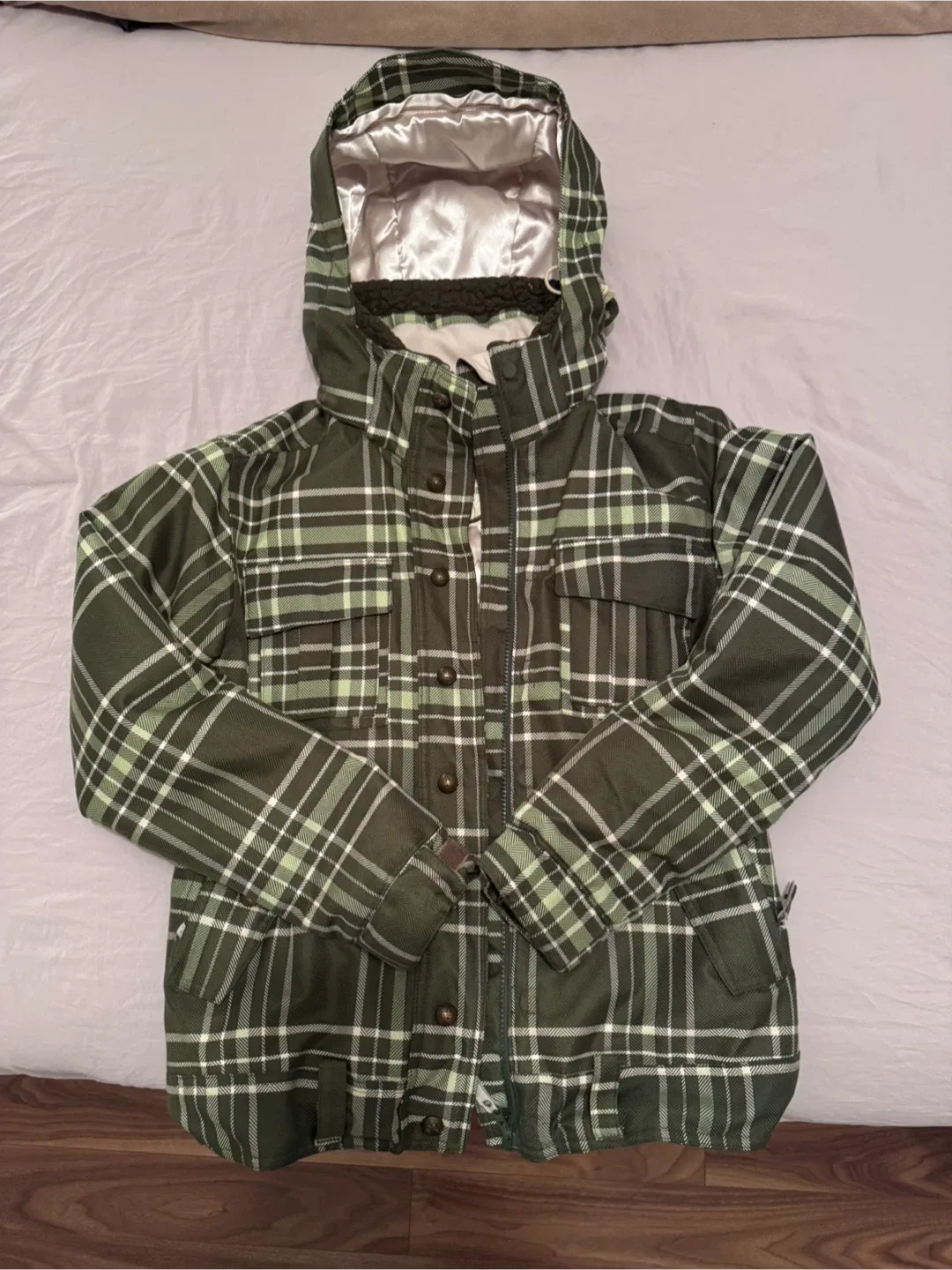 Powder Room X5 Green Plaid Jacket - Size S