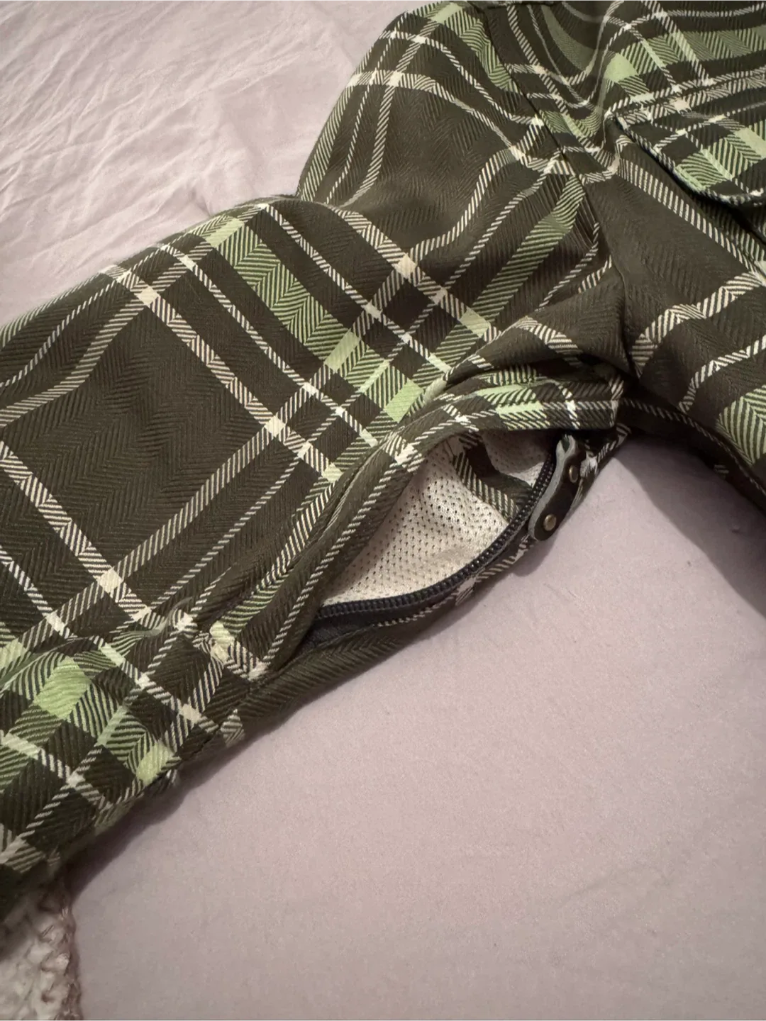 Powder Room X5 Green Plaid Jacket - Size S image indicator(4)