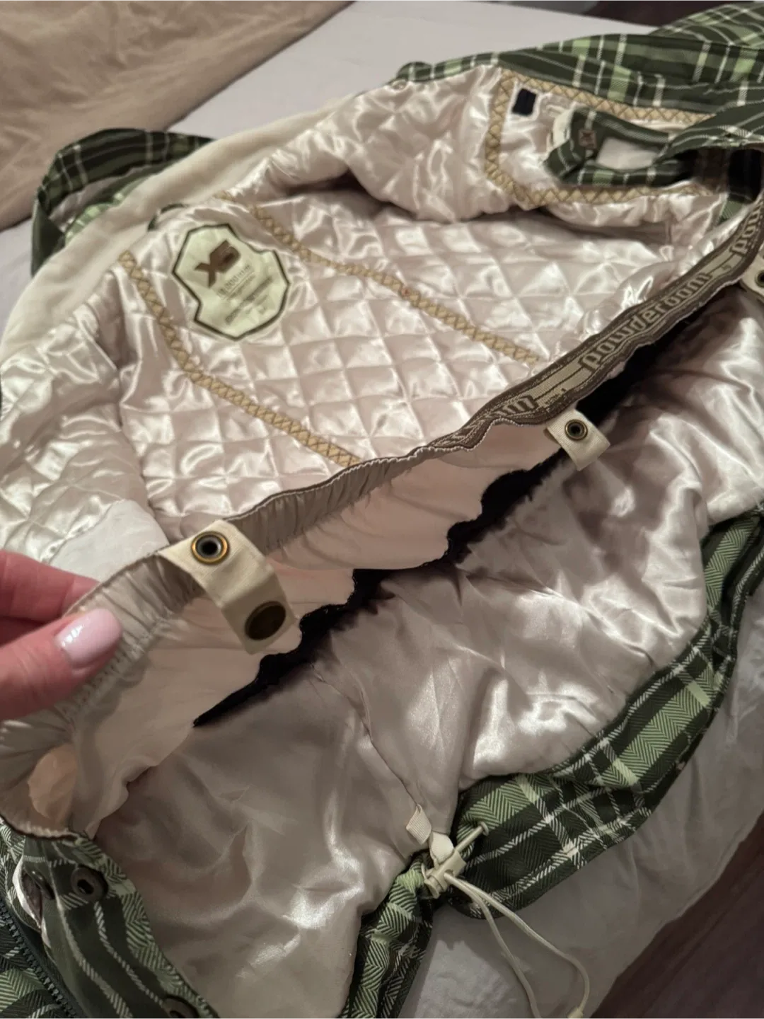 Powder Room X5 Green Plaid Jacket - Size S image indicator(7)