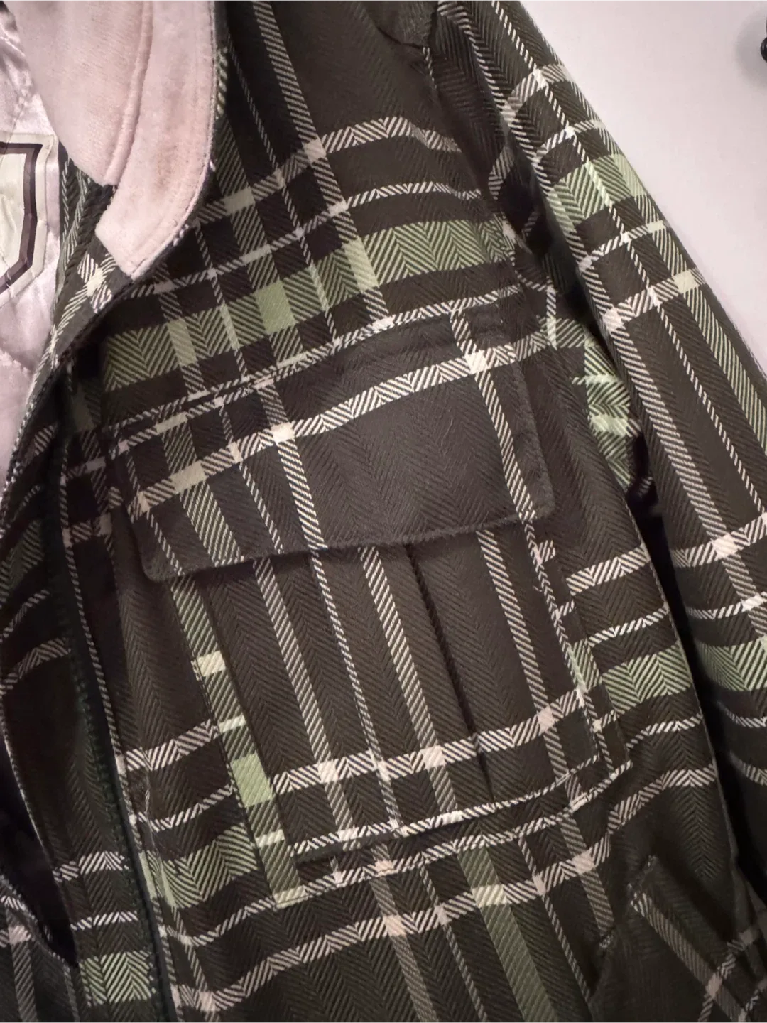 Powder Room X5 Green Plaid Jacket - Size S image indicator(10)