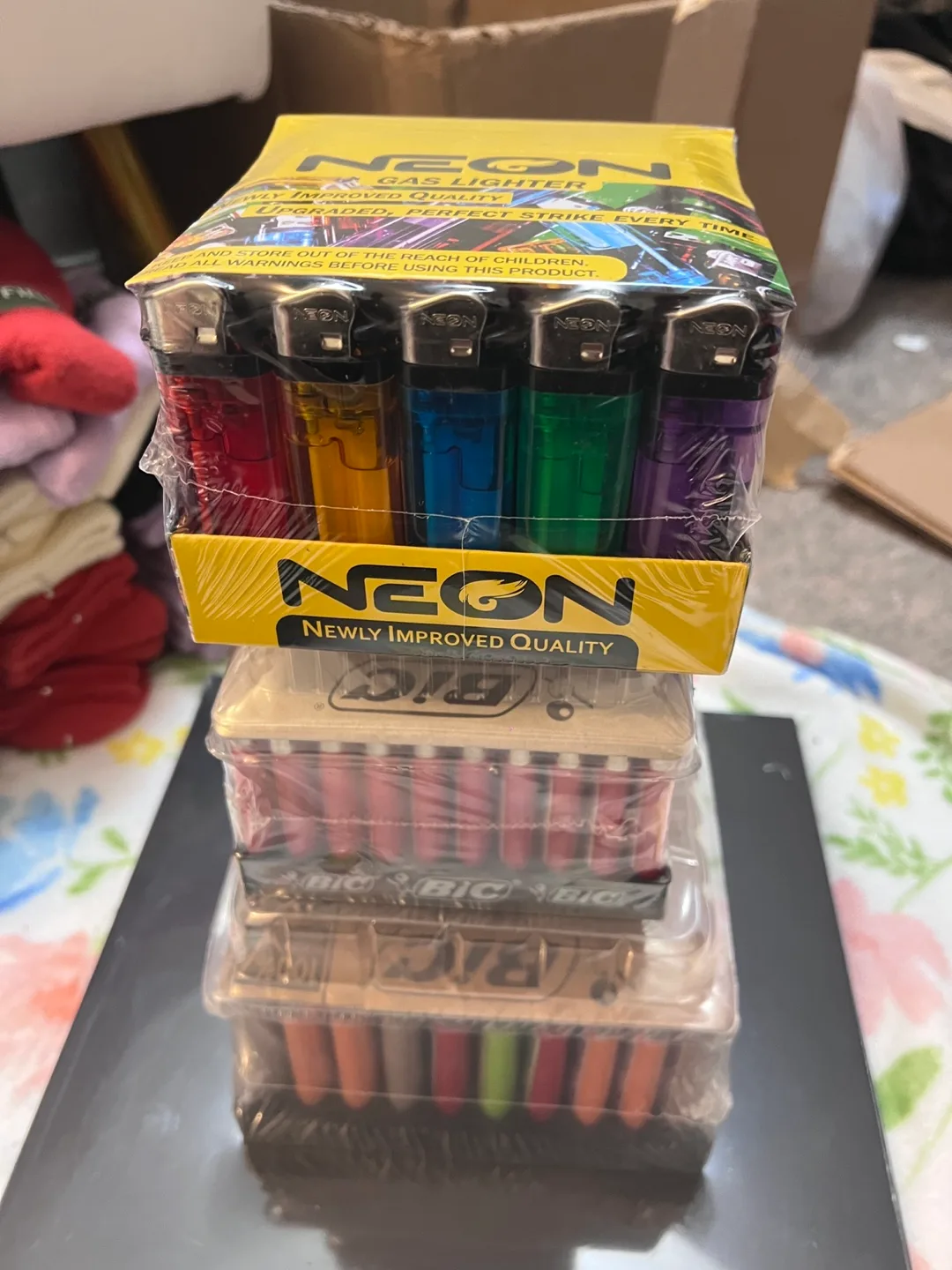 Neon & BIC Lighters L - BIC Lighters S Lot of 3 Packs image indicator(4)