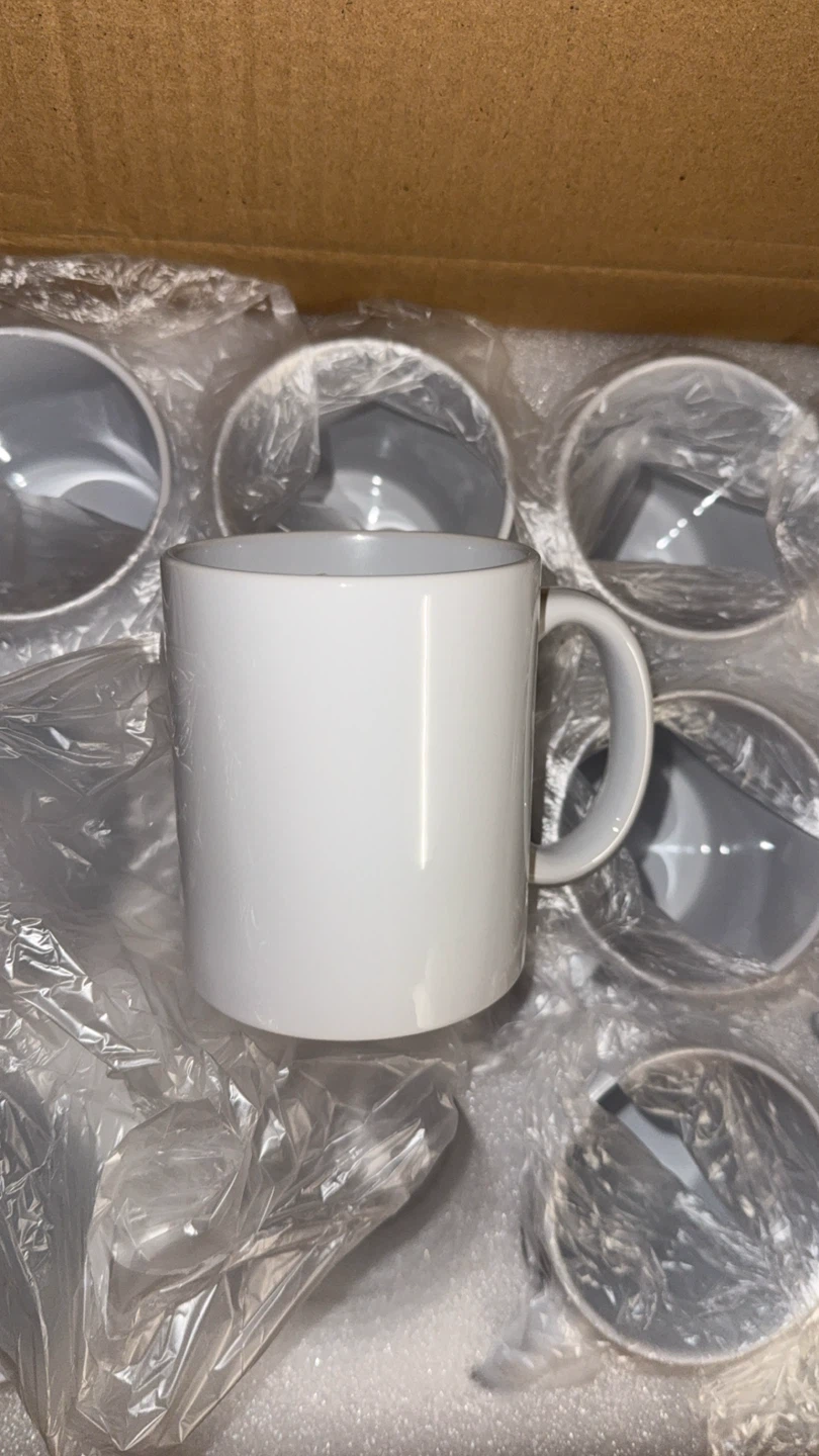 New White Ceramic Coffee Mugs - Set of 12 - photo 2