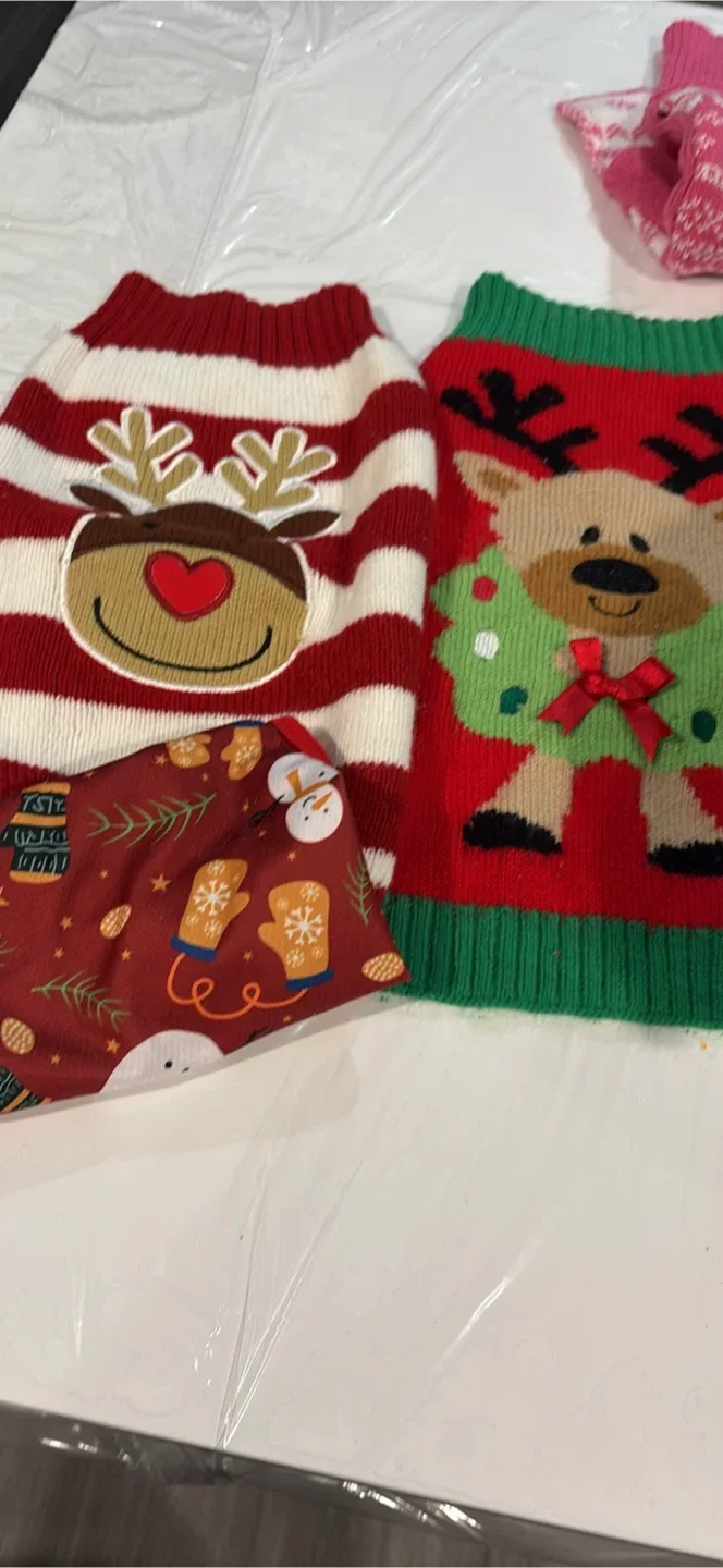 Christmas Pet Sweaters - Reindeer Design