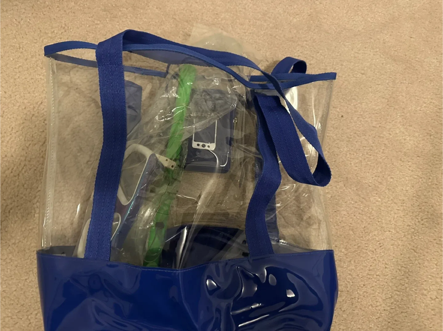 Snorkel Youth Set with Blue Tote Bag