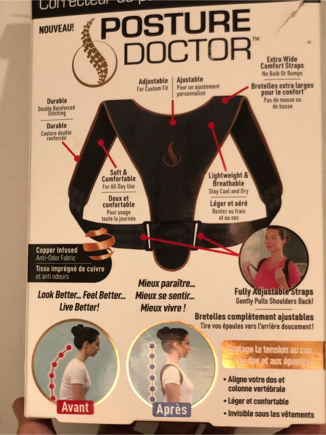 Posture support , Quick corrector! image indicator(2)