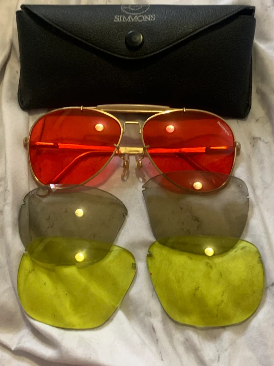 Simmons Sunglasses with Case & Extra Lenses