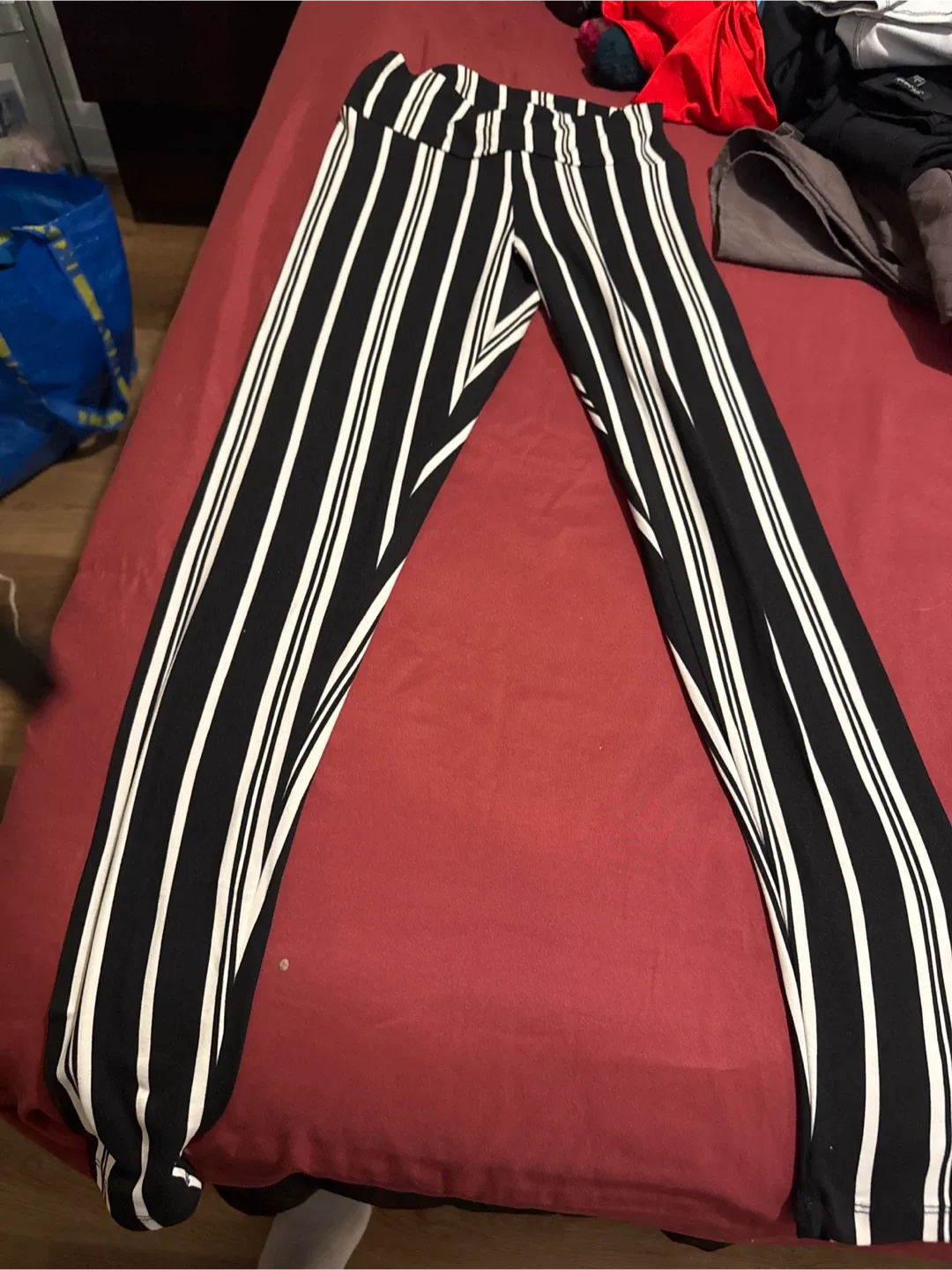 Striped Pants - Black and White