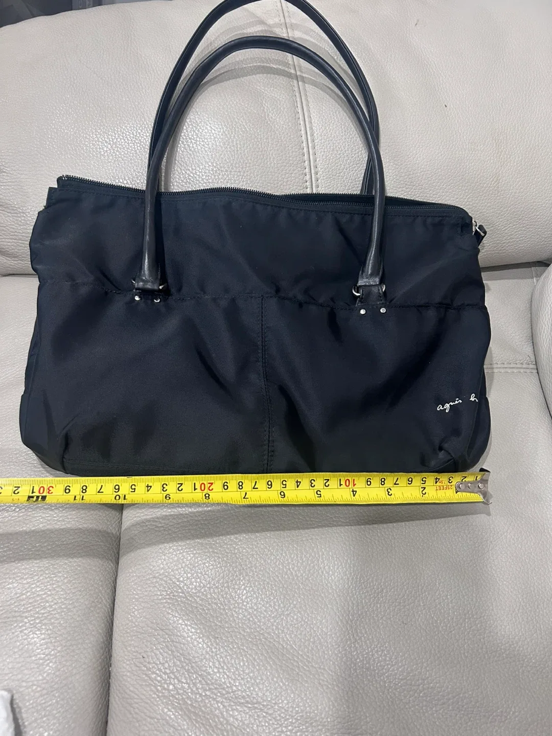 Agnès b. Voyage Black Tote Bag