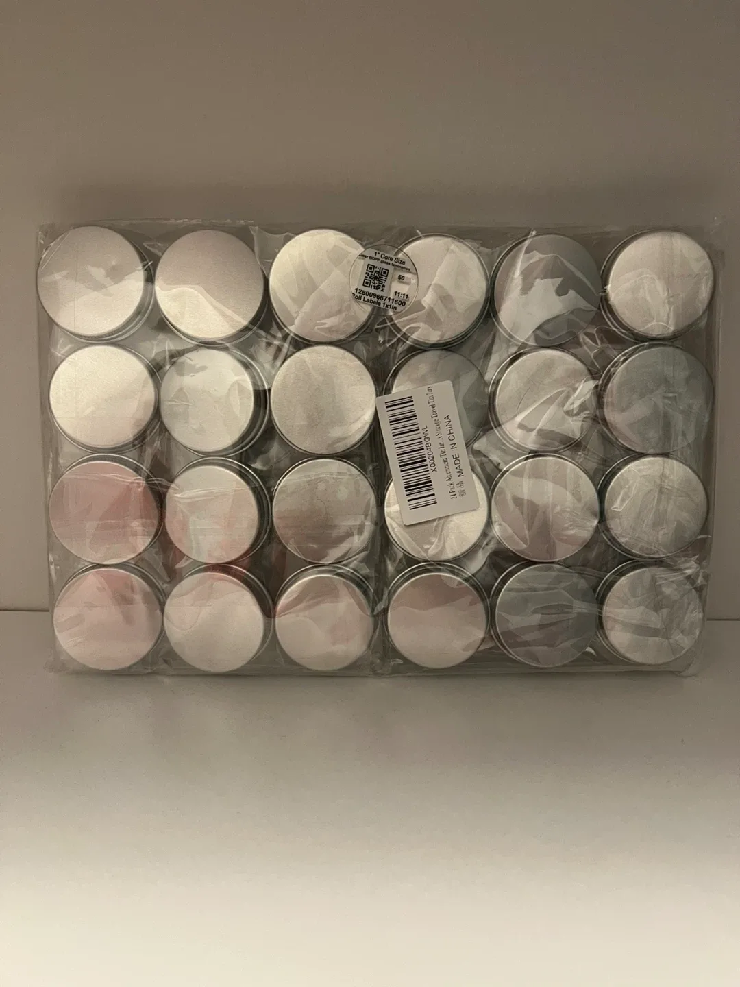 30pcs Round Metal Tin Cans