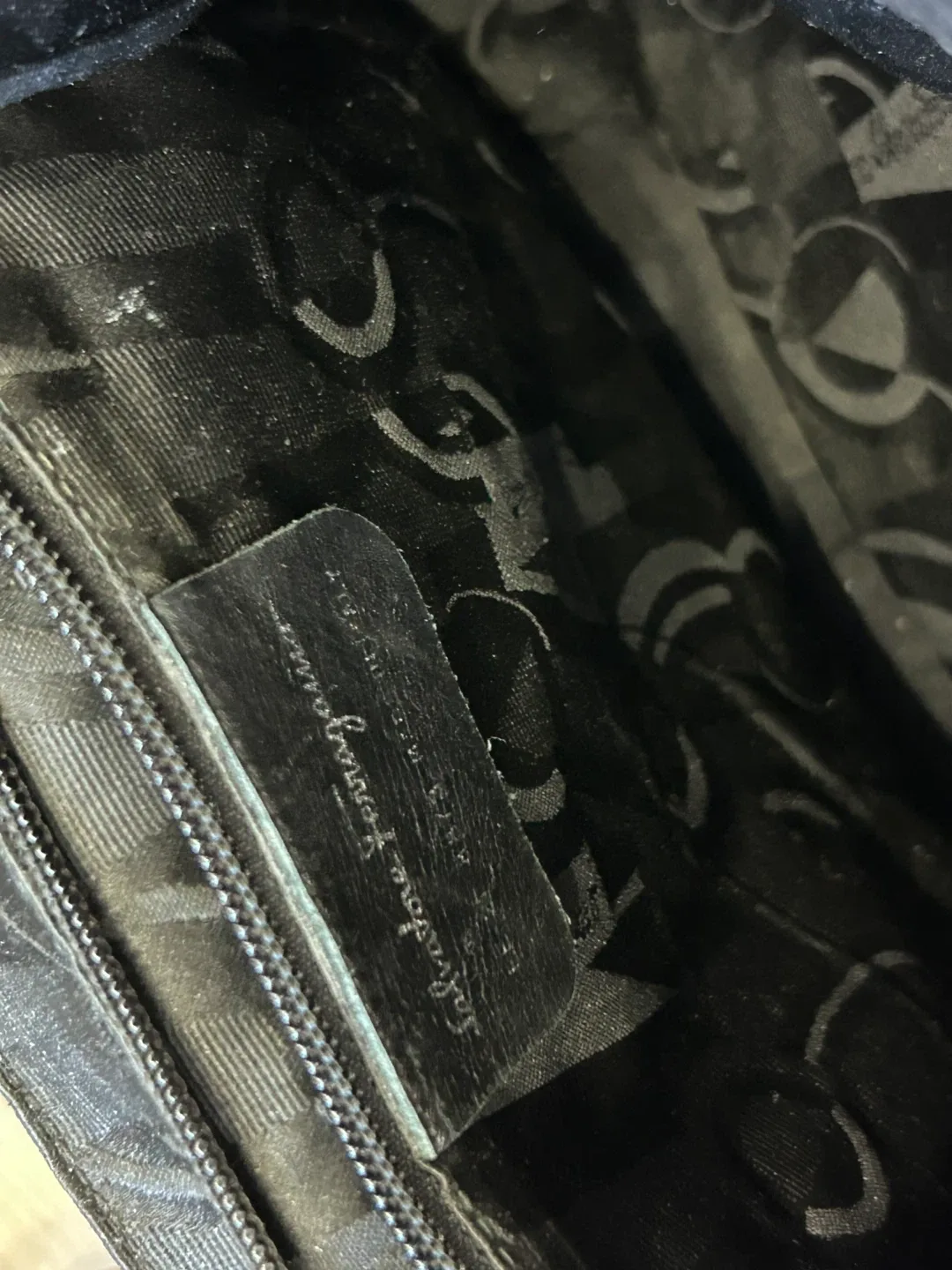 Salvatore Ferragamo Brown Suede Shoulder Bag image indicator(6)