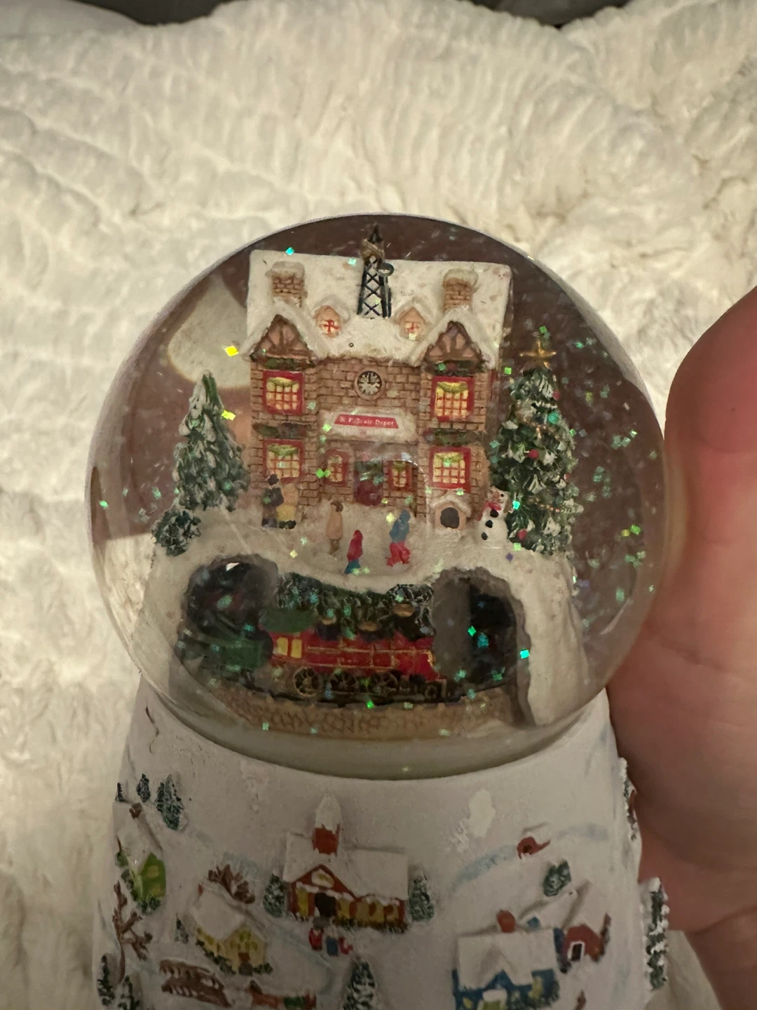 Christmas Snow Globe with Train - photo 2
