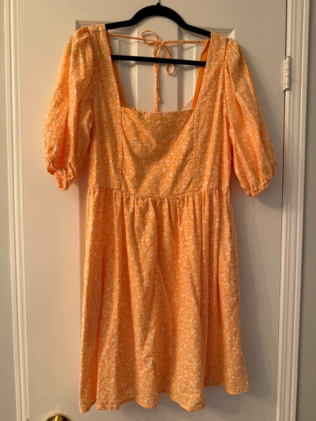 Orange Floral Dress - GAP