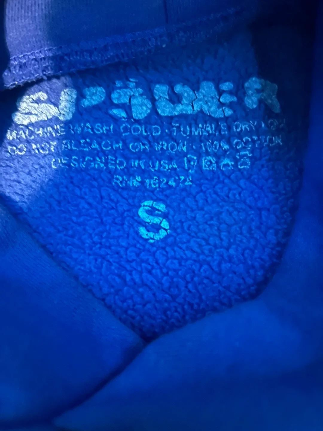 SP5DER Blue Hoodie - Size S image indicator(2)