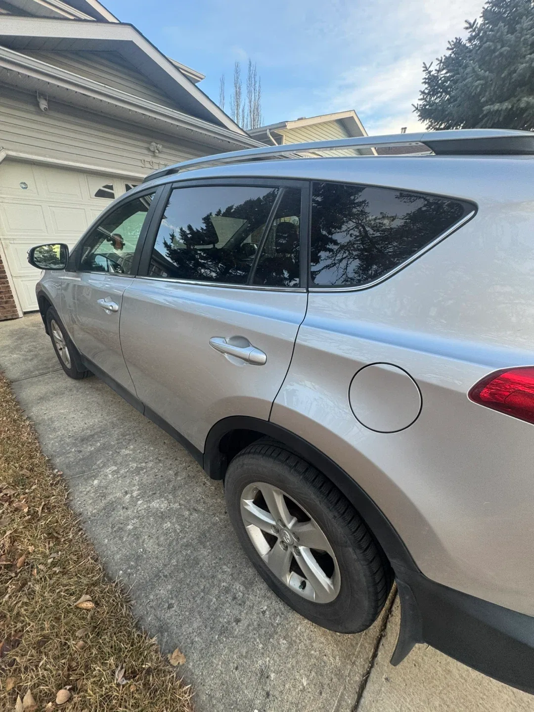 Silver Toyota RAV4 XLE 2013