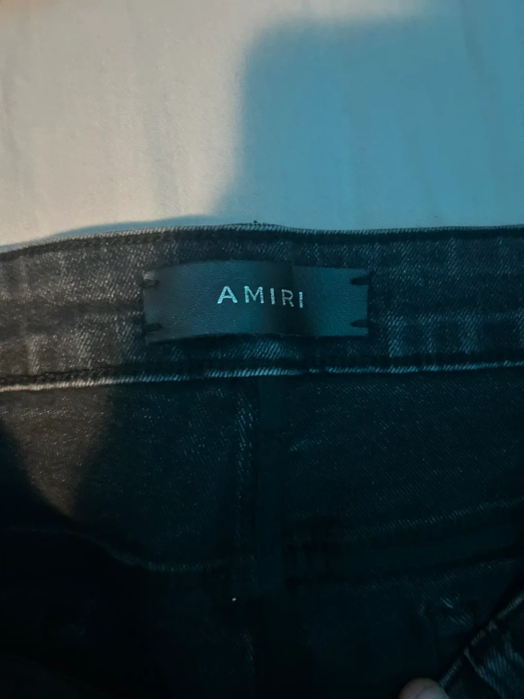 AMIRI Black Distressed Jeans image indicator(4)