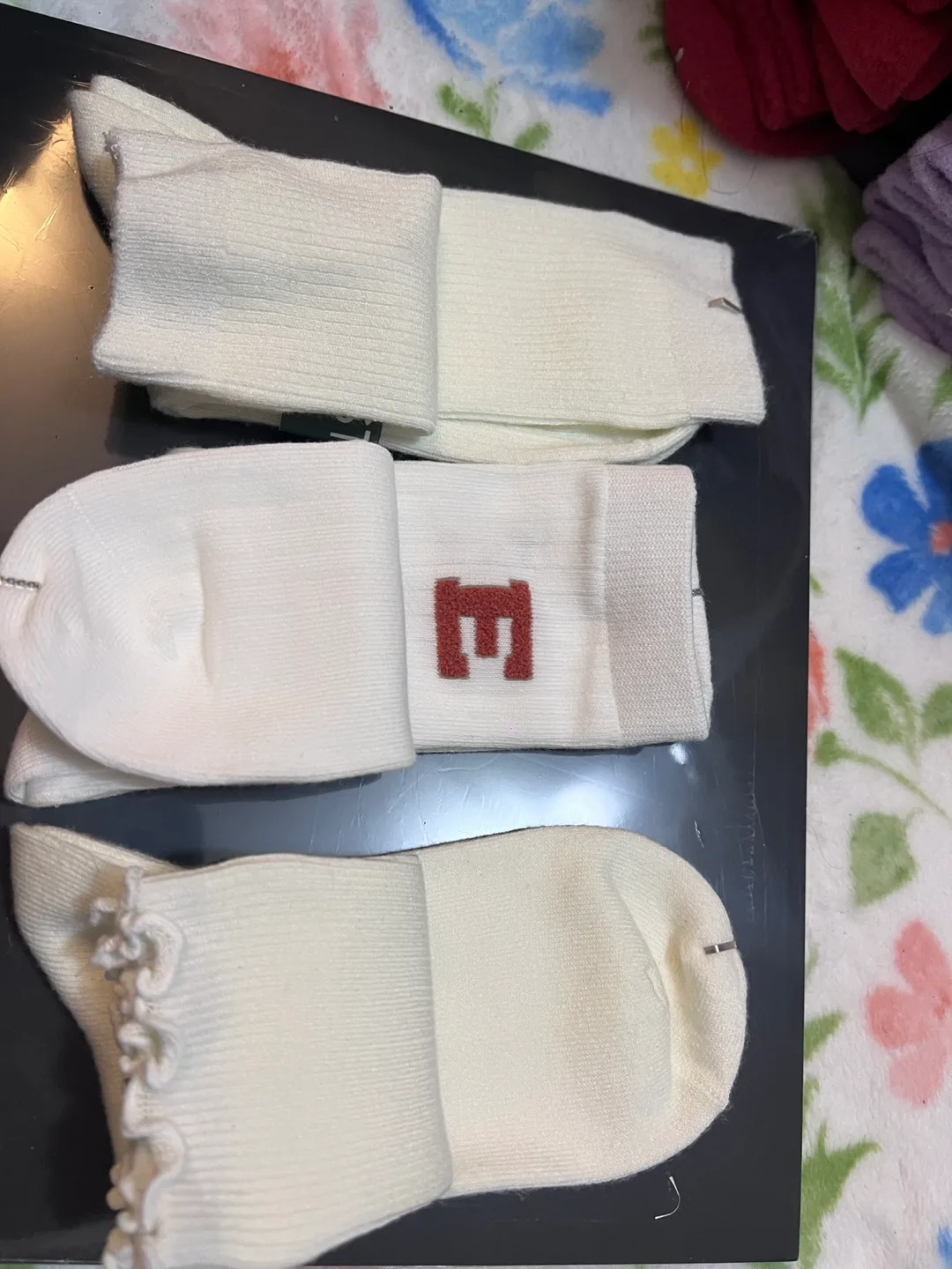 FIRST Socks, White, New