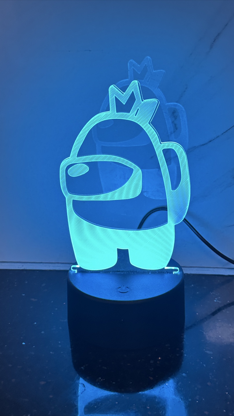 Creative 3D Visualization Among Us Lamp - photo 2