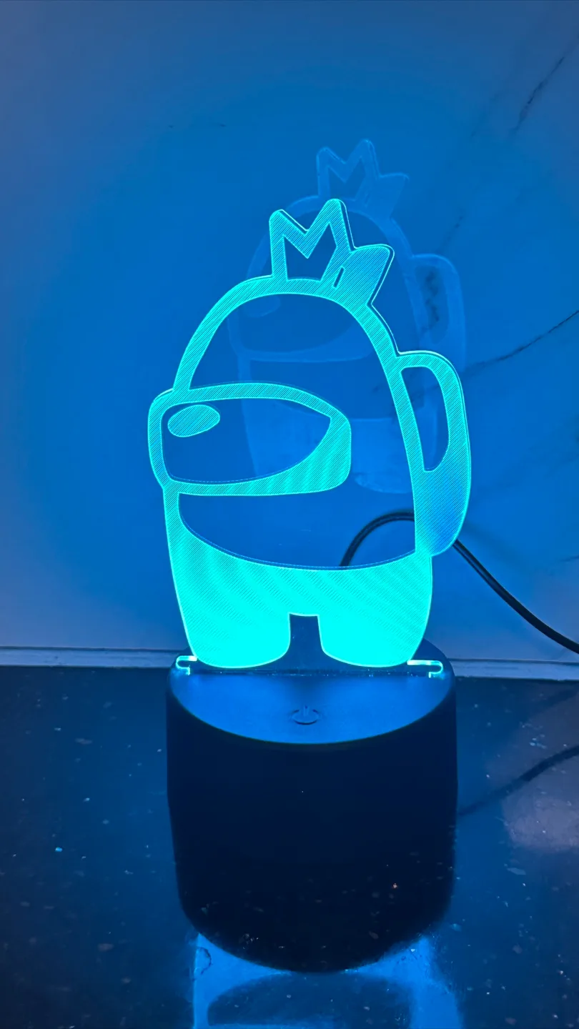 Creative 3D Visualization Among Us Lamp image indicator(2)