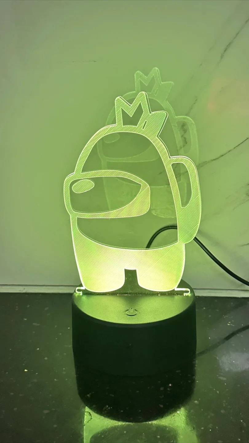 Creative 3D Visualization Among Us Lamp image indicator(3)