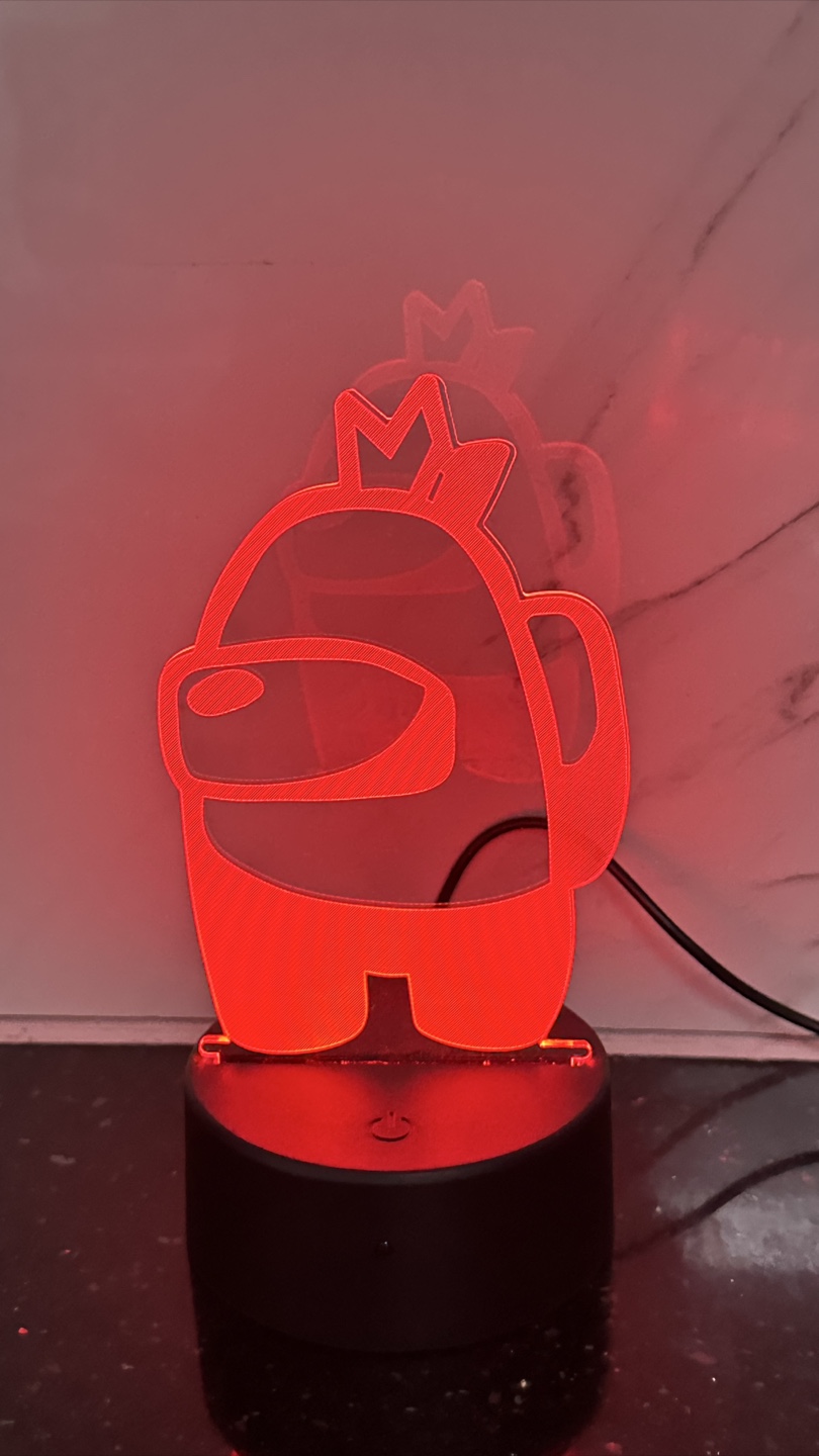 Creative 3D Visualization Among Us Lamp - photo 5