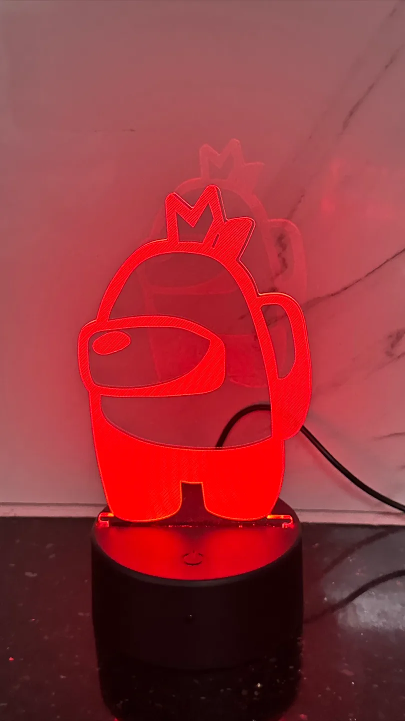 Creative 3D Visualization Among Us Lamp image indicator(5)