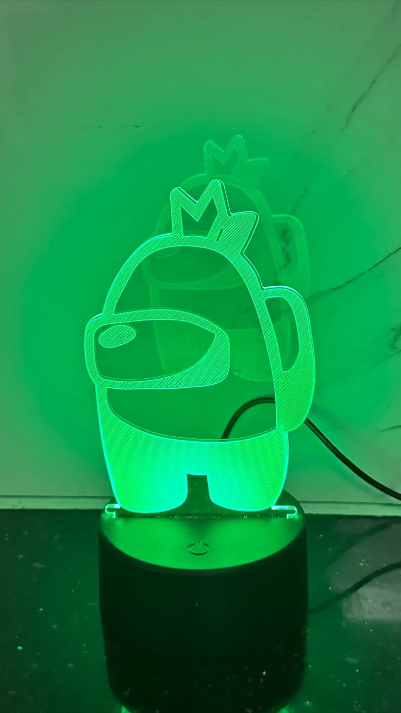 Creative 3D Visualization Among Us Lamp image indicator(6)