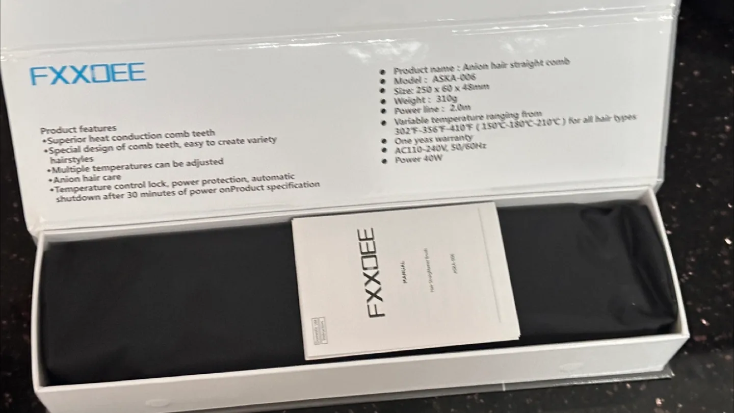 FXXOEE Anion Hair Straight Comb ASKA-006 image indicator(2)