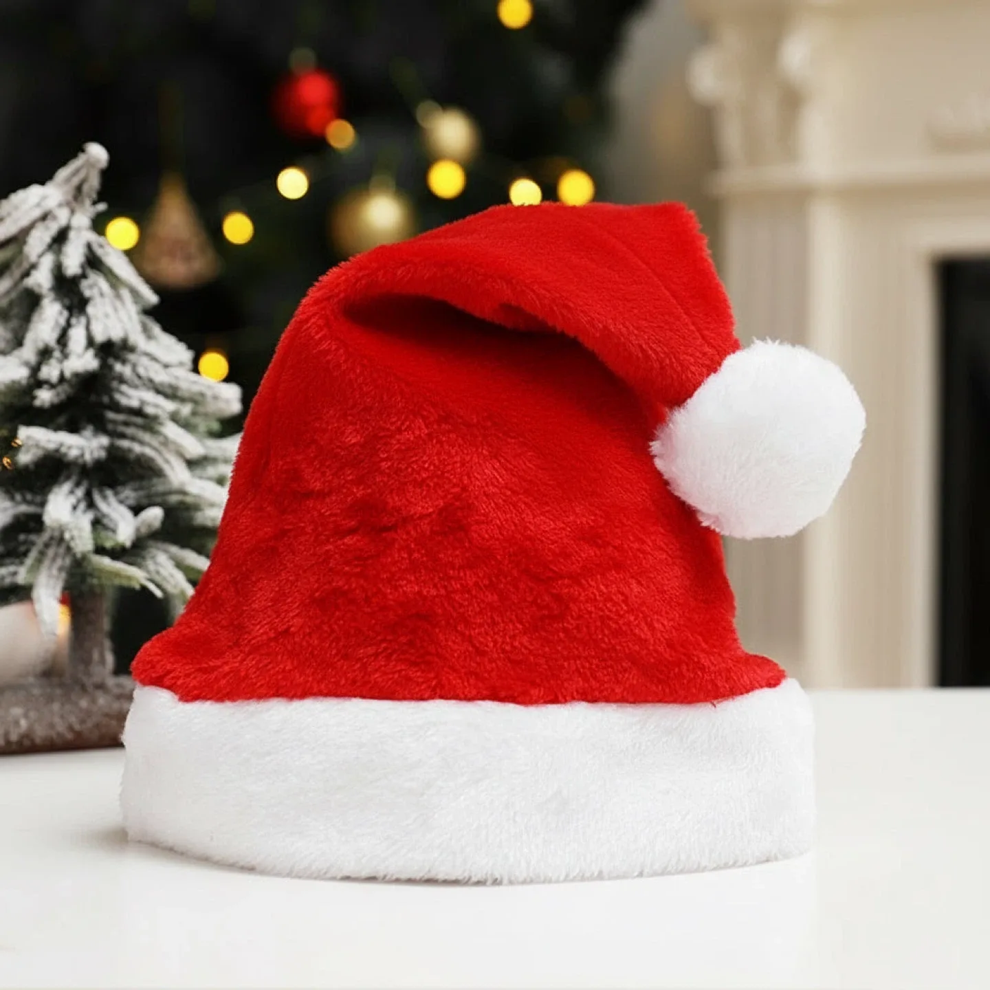 Red & White Plush Santa Hat image indicator(2)