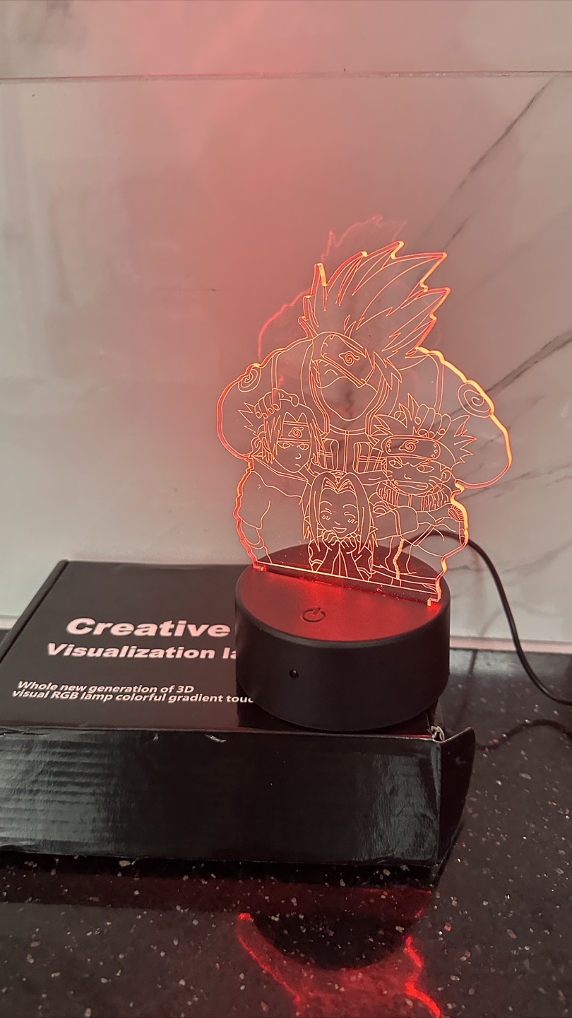 Creative 3D Visualization Lamp - Naruto - photo 3