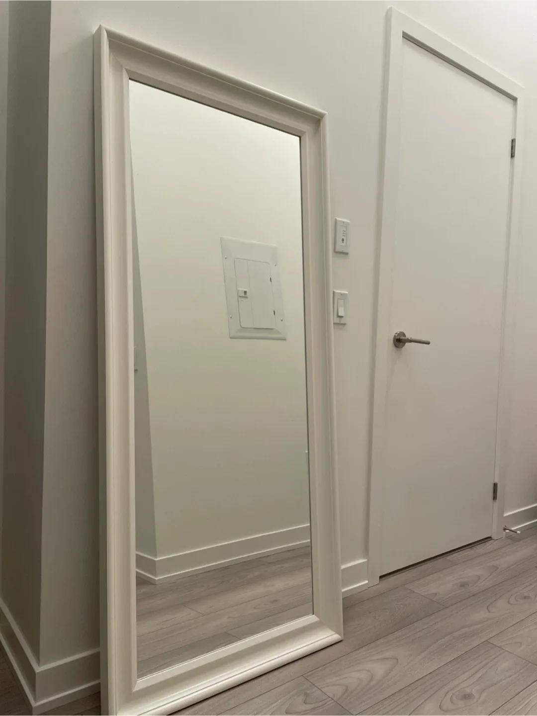 Full Length Mirror with Wood Frame