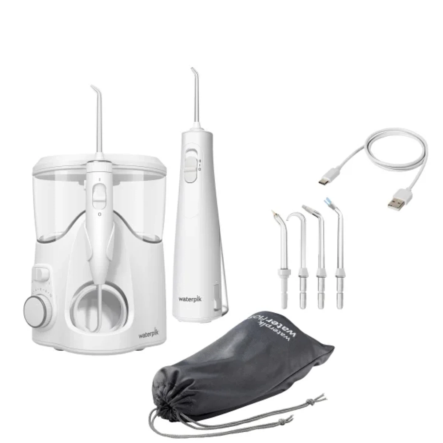 Waterpik Ultra Plus & Cordless Enhance Water Flosser Combo Pack