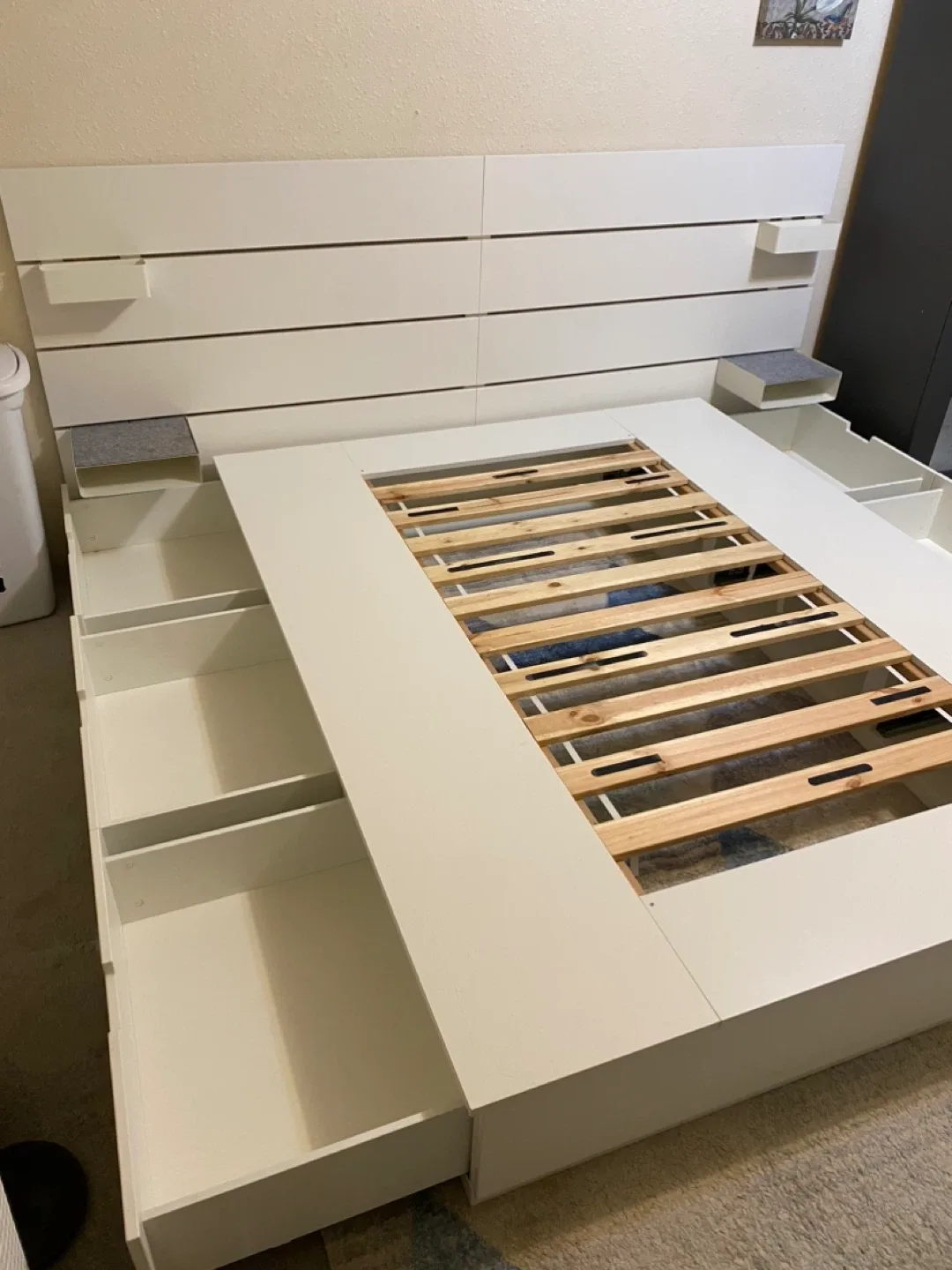 NORDLI queen with headboard and Storage image indicator(5)