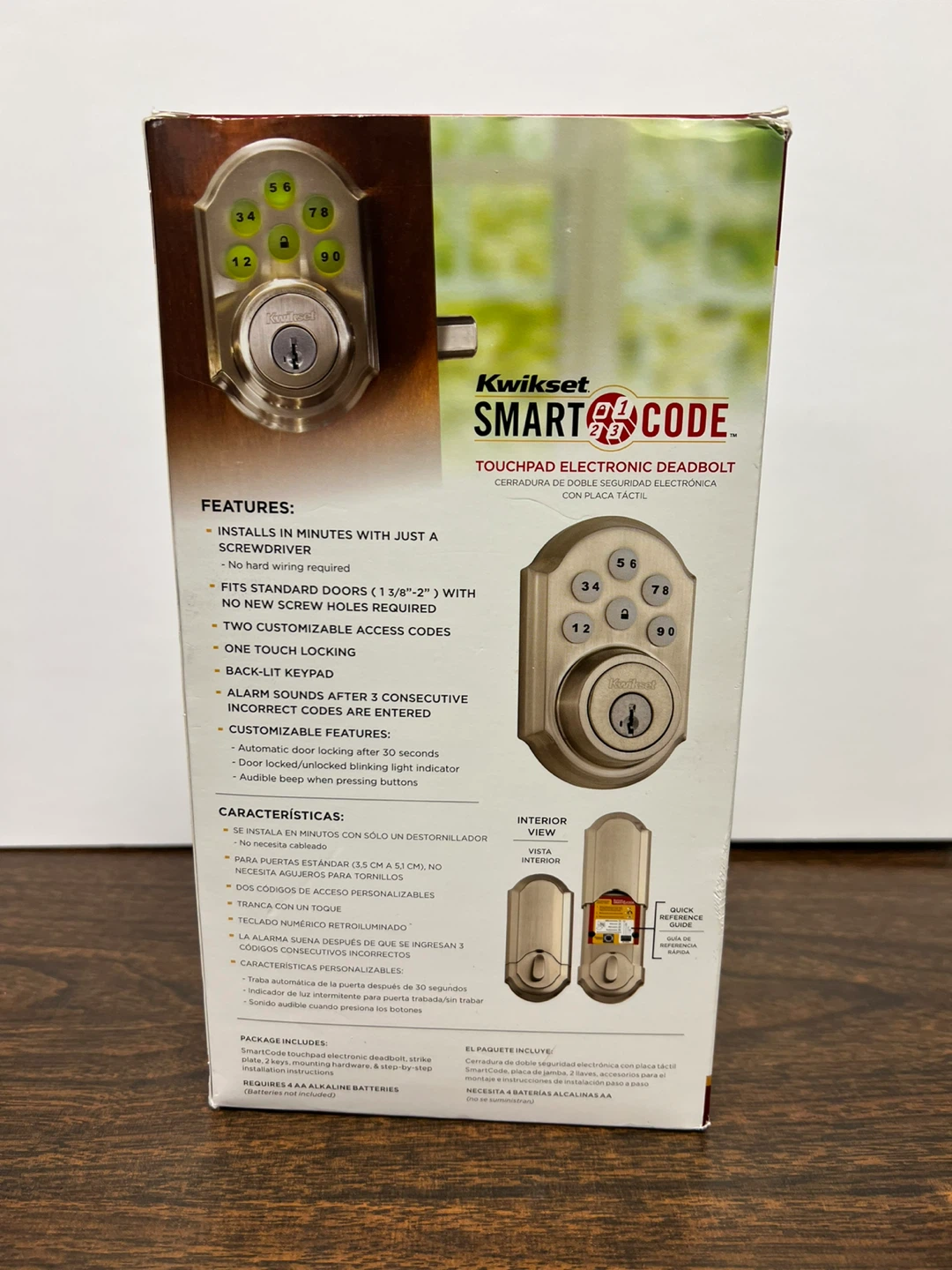 Kwikset SmartCode Touchpad Keyless Entry Deadbolt - photo 2