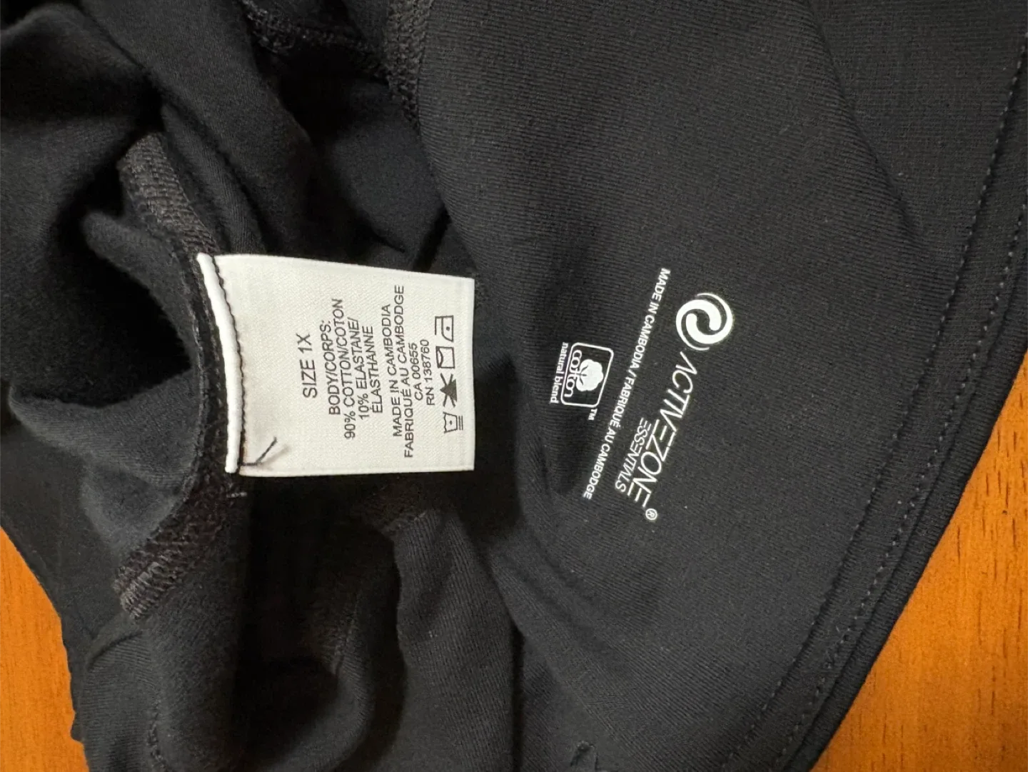 Active Zone Black Leggings - Size 1X