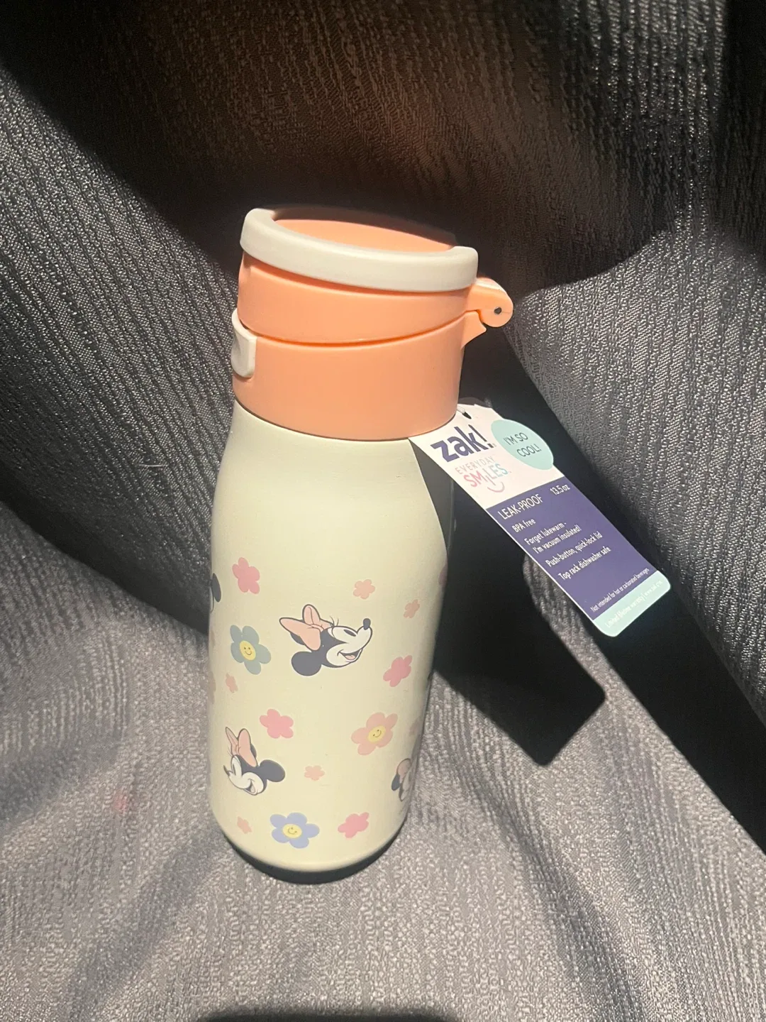 Zak! Smiles Minnie Mouse Water Bottle - 13.5 oz