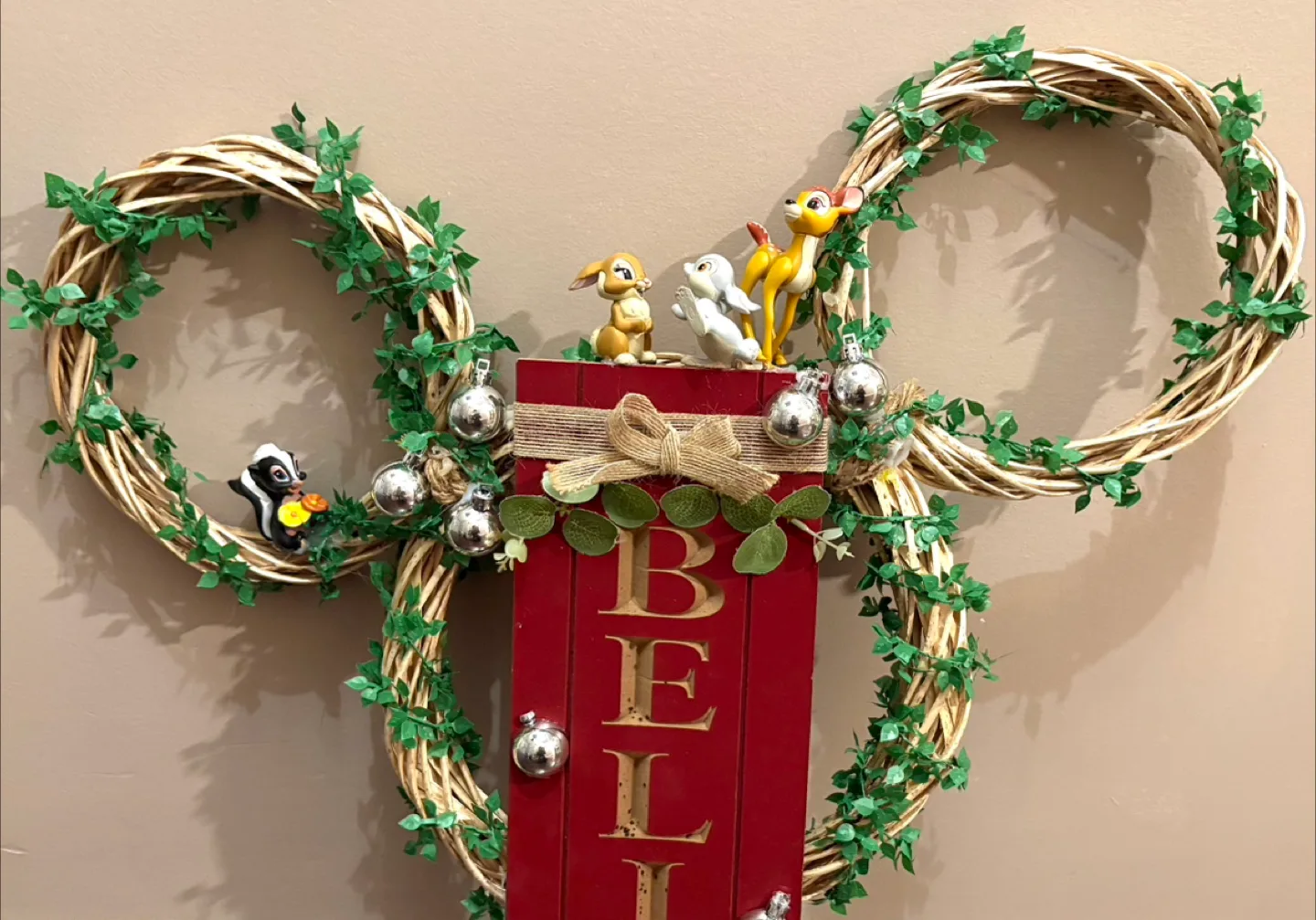 Disney Inspired Holiday Wreath Decor - New image indicator(3)