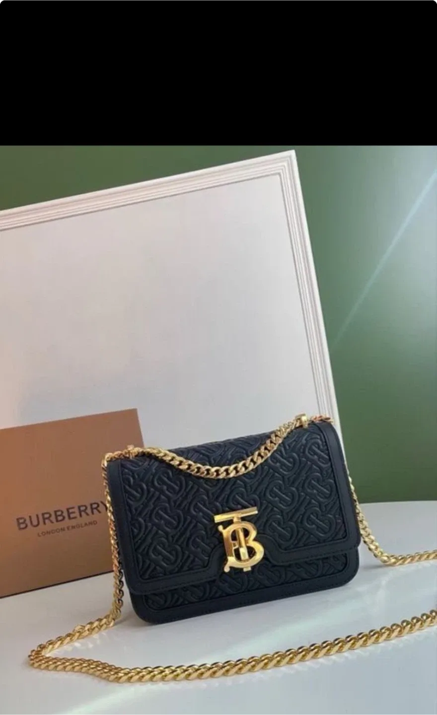 Burberry Black Leather Crossbody Bag