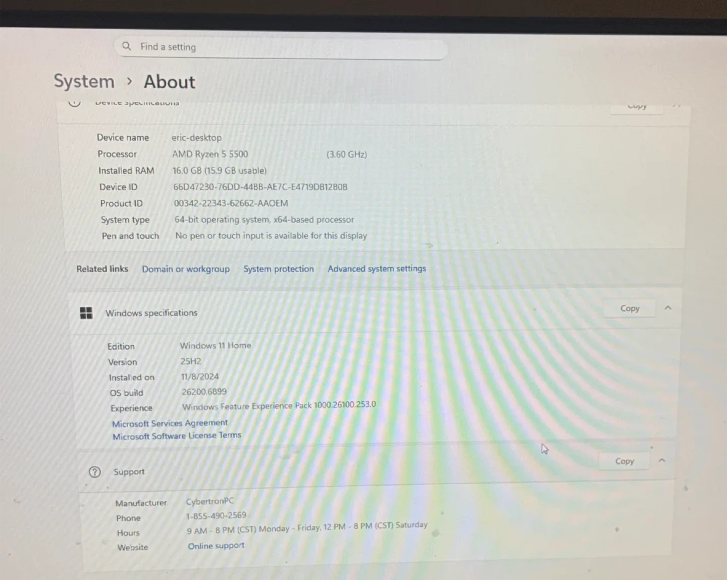 CLX Gaming PC with Ryzen 5 5500 & HP Monitor image indicator(3)