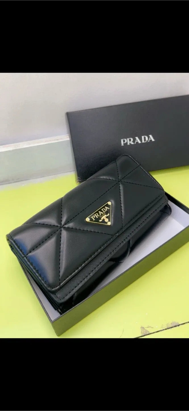 Prada Black Leather Wallet