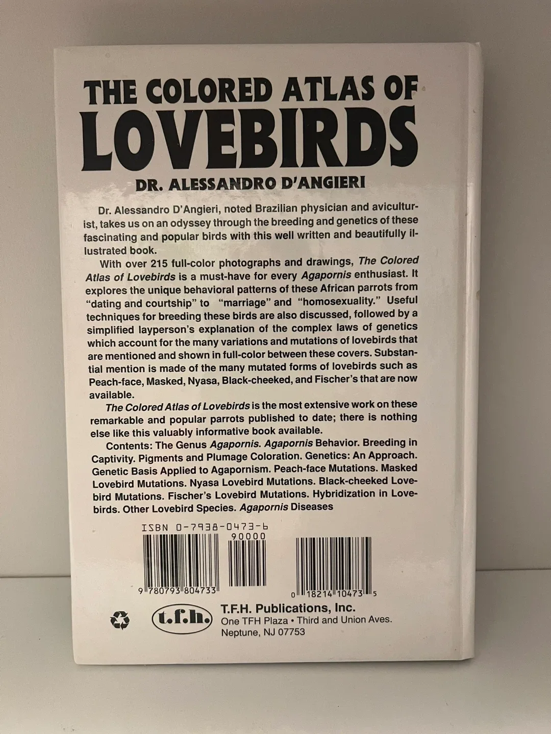 The Colored Atlas of Lovebirds by Dr. D'Angieri image indicator(2)
