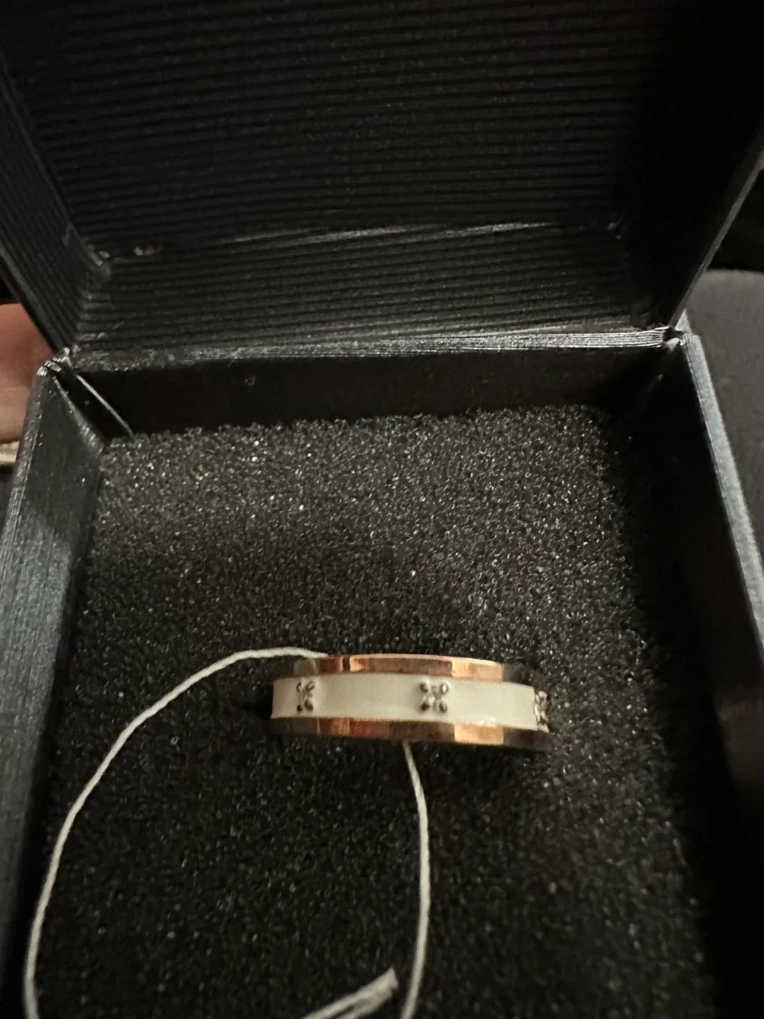 Ring sterling silver 925 and gold size 7