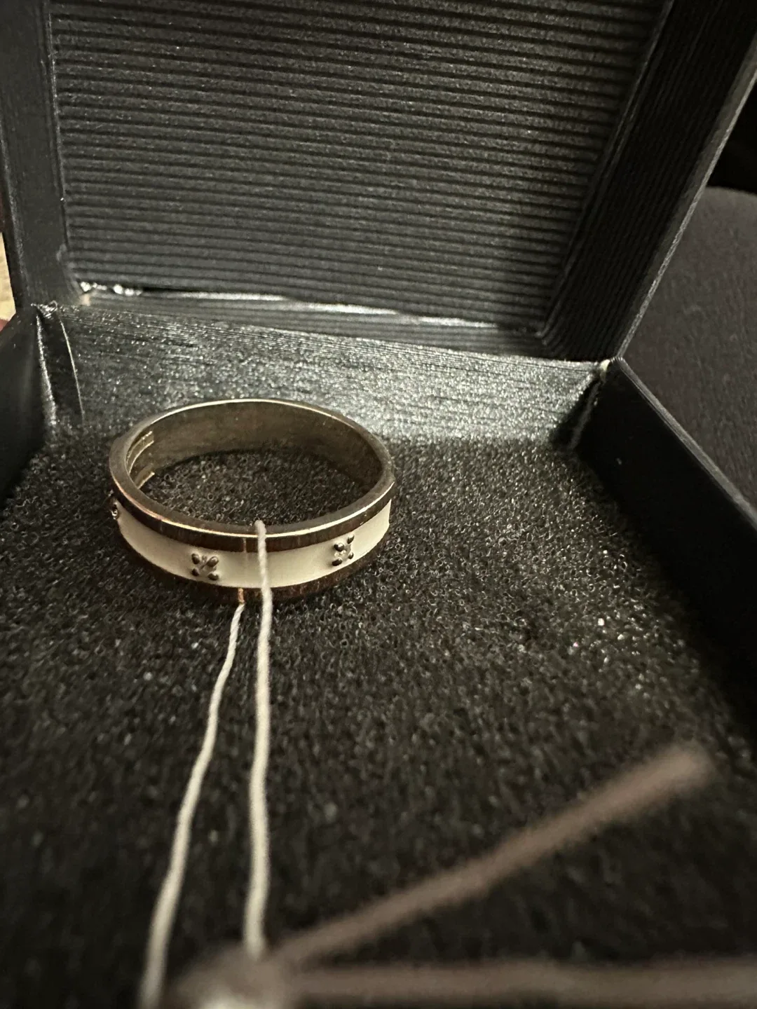 Ring sterling silver 925 and gold size 7 image indicator(2)