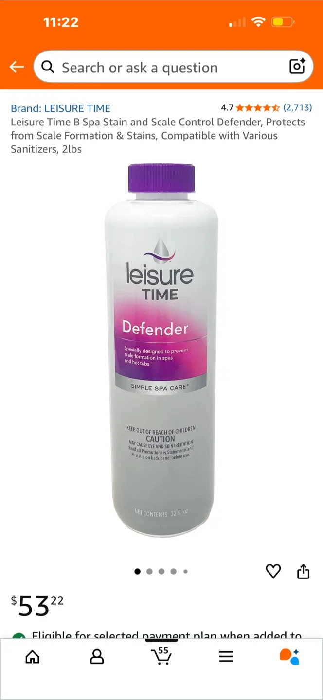 Leisure Time Defender Stain & Scale Control “2 pack”