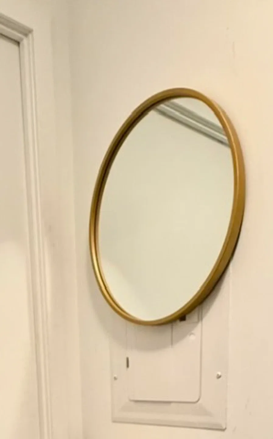 20-Inch Round Gold Mirror