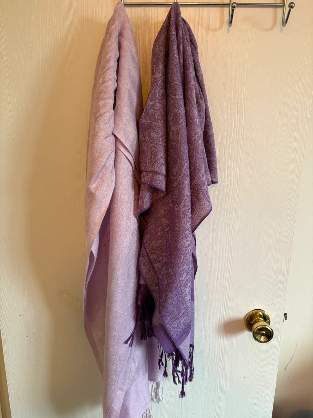 Two Purple Scarves