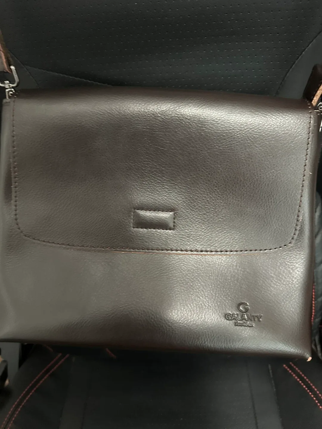 Brown Leather Messenger Bag