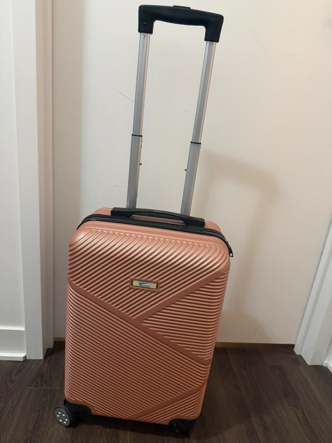 Free- Rose Gold Carry-On Suitcase
