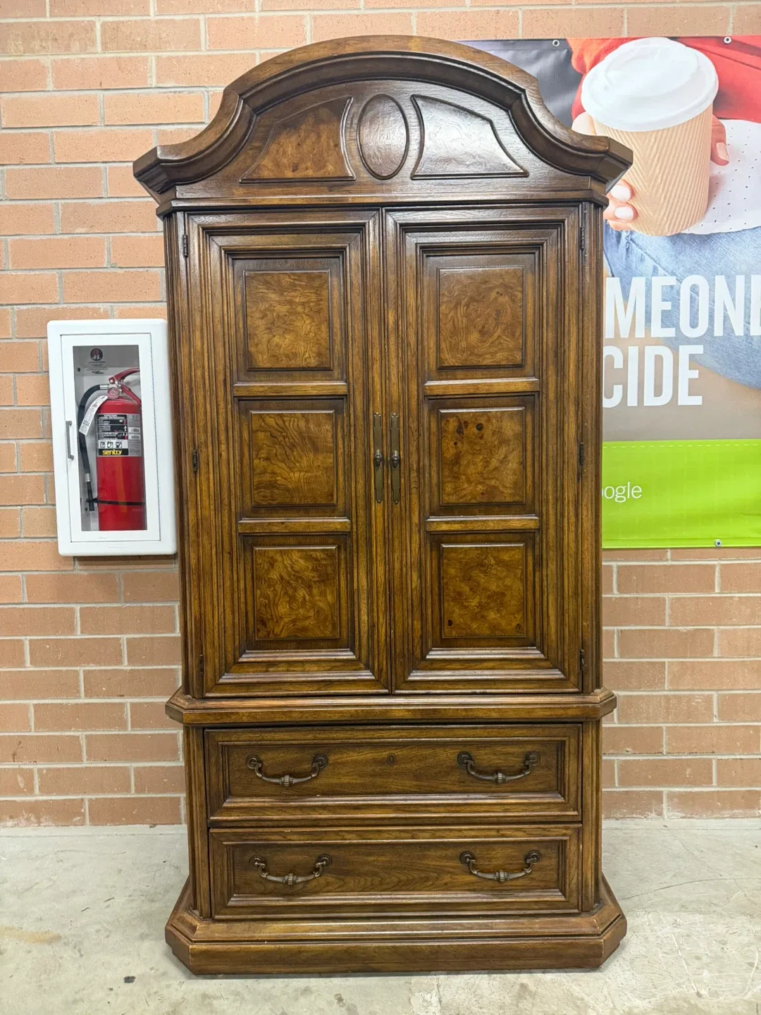 Vintage Wooden Armoire/Wardrobe