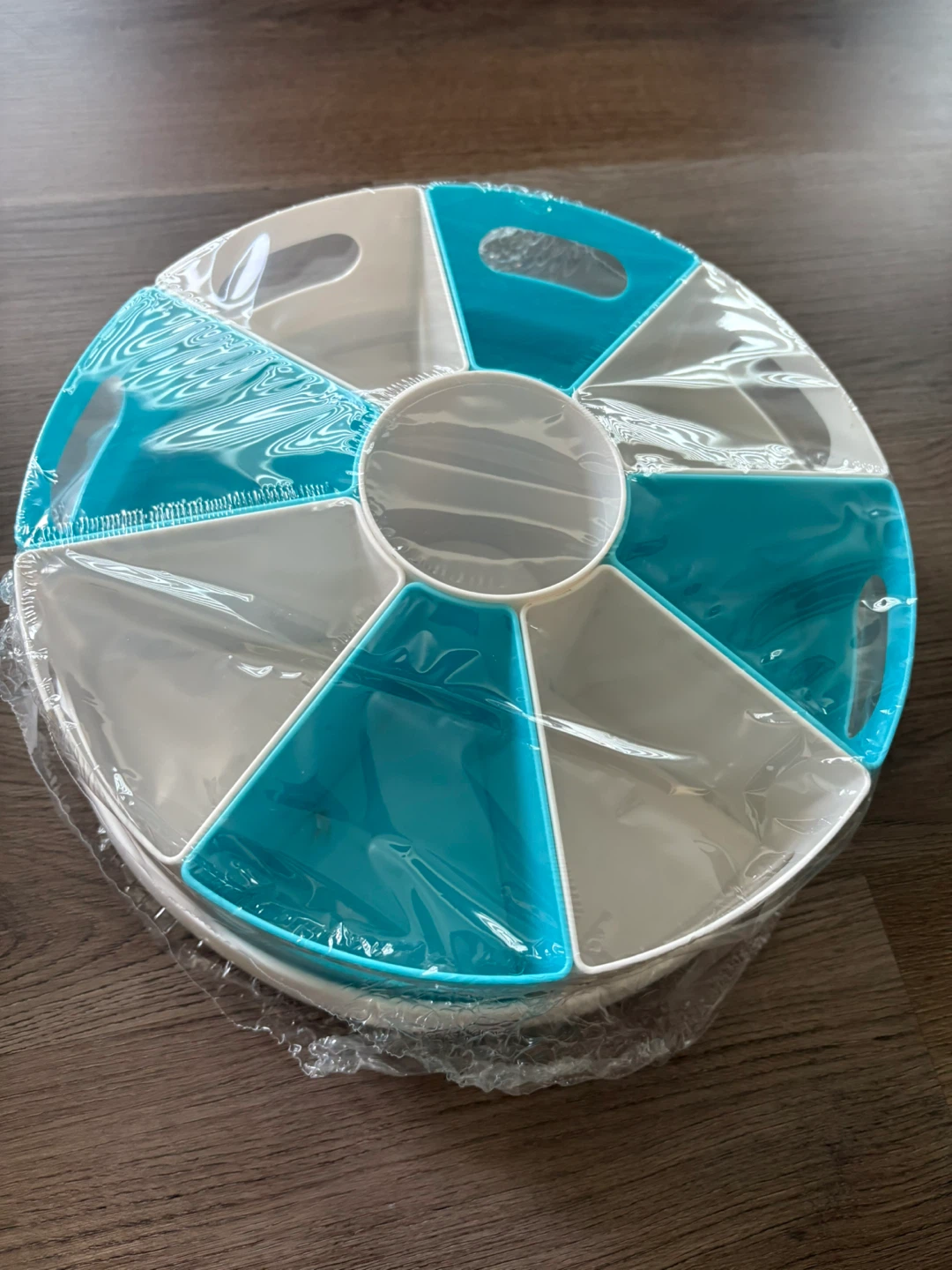 New Rotating Serving Platter - Blue & White - photo 2